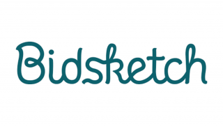 Bidsketch script logo on white background