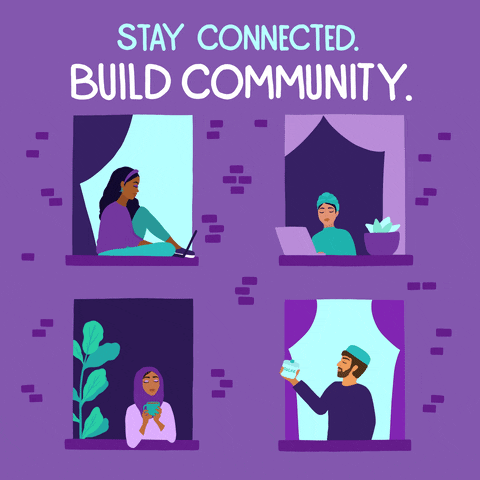 A community of remote workers staying connect 