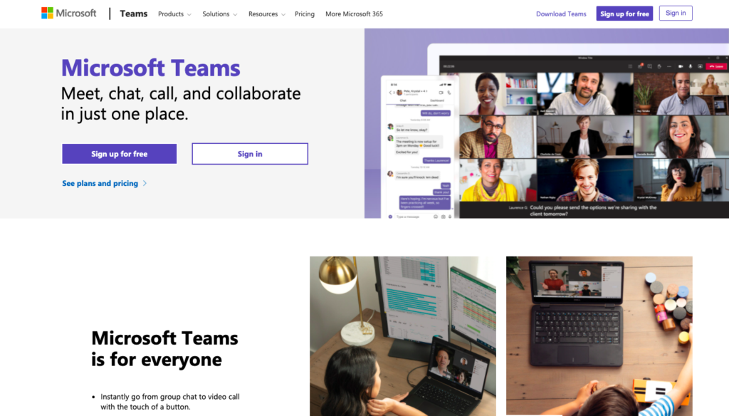 Microsoft Teams Chat Software