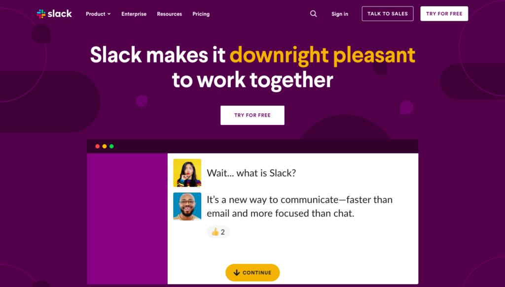 Slack Chat Software