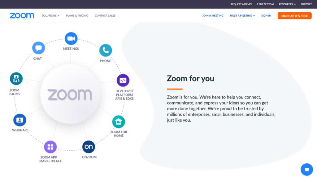 Zoom video software